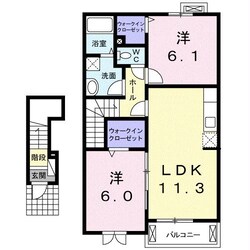 パストラーレAの物件間取画像